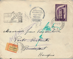 ENVELOPPE  57 BRUXELLES  TO BUDAPEST / NON RECLAME   RETOUR - Covers & Documents