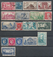 1927-1939 FRANCE Lot Of 18 Used Stamps Scott CV $21.75 - Gebruikt