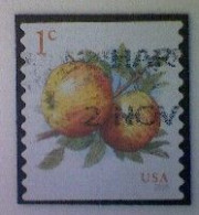United States, Scott #5037, Used(o), 2016 Definitive, Albemarle Pippin Apple, 1¢, Multicolored - Used Stamps