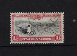 ASCENSION SG28, 1/- BLACK & CARMINE, FINE USED - Ascension