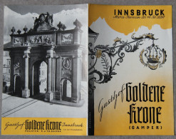 Innsbruck (Autriche, Tyrol), Gasthof Goldene Krone (Gamper) - Oostenrijk