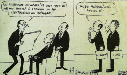 ► Coupure De Presse   Le Figaro Jacques Faisant 1982 Giscard D'Estaing Chirac Krasucki  Edmond Maire Renault Billancourt - Desde 1950