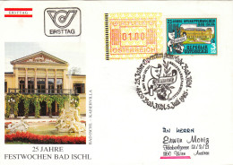 OPERA,BAD ISCHIL-KAISERVILLA,AUSTRIA- COVERS FDC - Music