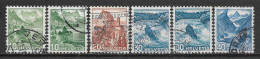 1948 SWITZERLAND Set Of 6 USED STAMPS (Scott # 317,318,320,321) CV $9.35 - Used Stamps