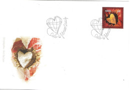 Norway  2004 Valentine's Day, Sunflower Heart  Mi 1496, FDC - FDC