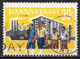 1966 SINGAPORE USED STAMP (Michel # 76) - Singapur (1959-...)