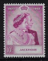 ASCENSION SG51, 10/- R.S.W. LIGHTLY MOUNTED MINT - Ascension