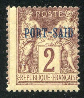 REF 086 > PORT SAID < N° 2 * * Piquage à Cheval < Neuf Luxe - MNH * * - Unused Stamps