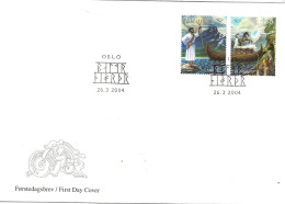 Norway  2004 NORTH: Nordic Myths (I)  Sea God Njord And Balders Burial, Mi 1500-1501 FDC - FDC