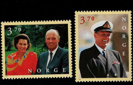 1997 King And Queen  Michel NO 1244 - 1245 Stamp Number NO 1159 - 1160 Yvert Et Tellier NO 1201 -1202 Xx MNH - Neufs