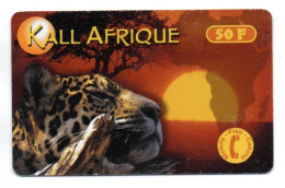 Panthère Animal  Carte Prépayée France Kall Afrique Card  (K 101) - Otros & Sin Clasificación