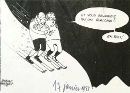 ► Coupure De Presse   Le Figaro Jacques Faisant 1982 Mitterrand Wmauroy Ski - Desde 1950