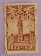 CANADA YT 213 OBLITÉRÉ "LE PARLEMENT" ANNÉES 1943/1948 - Usati