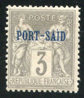 REF 086 > PORT SAID < N° 3 * Variété 1 Seul Point Sur Le I De Said < Neuf Ch - MH * - Ongebruikt