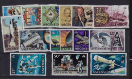 ASCENSION SG135/48, 1971 DECIMAL CURRENCY / SPACE SET, MNH - Ascension