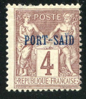 REF 086 > PORT SAID < N° 4 * < Neuf Ch - MH * - Unused Stamps