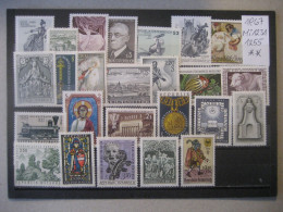 Österreich- Ganze Jahrgänge 1967, MiNr. 1231-1255 ** Ungebraucht - Annate Complete