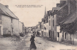 1915 Saint Nicolas De Redon Arrivée Par La Route De Chateaubriand Cliché Rare - Other & Unclassified