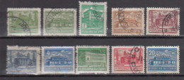 Bulgaria 1947/48 - Freimarken: Architekture, Mi-Nr.  631/40, Used - Used Stamps