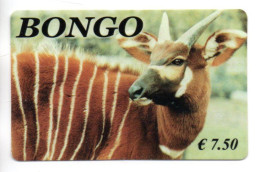 Bongo  Animal  Carte Prépayée France Card  (K 102) - Otros & Sin Clasificación