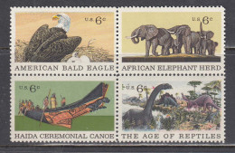 USA 1970 - Centenary Of The New York Museum Of Natural History, Set Of 4 Stamps, MNH** - Ungebraucht