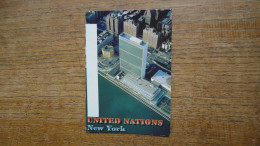 états-unis , New York , Exotic Air View Of The United Nations Building And East River  "" Beaux Timbres "" - Viste Panoramiche, Panorama