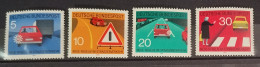 Germany 1971 Road Safety Cars Traffic Rules Traffic Signs Motoring Transport MNH - Cars