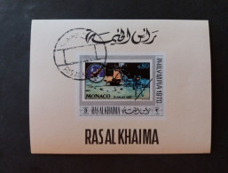 ARAB EMIRATES RAS AL KHAIMA 1970 INTERNATIONAL STAMPS EXHIBITION PHILYMPIA 70 MNH MINI SHEET - Ra's Al-Chaima