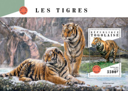 TOGO 2018 MNH  Tigers  Michel Code: 9075 / Bl.1598. Yvert&Tellier Code: 1419 - Togo (1960-...)