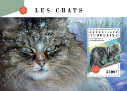 TOGO 2018 MNH  Cats  Michel Code: 9070 / Bl.1597. Yvert&Tellier Code: 1421 - Togo (1960-...)