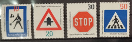 Germany 1971 Road Safety Cars Traffic Rules Traffic Signs Motoring Transport MNH - Cars