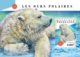 TOGO 2018 MNH  Polar Bears  Michel Code: 9065/ Bl.1596. Yvert&Tellier Code: 1424 - Togo (1960-...)