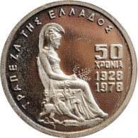 Greece 100 Drachmai 1978, PROOF, "50th Anniversary - Bank Of Greece" - Grèce