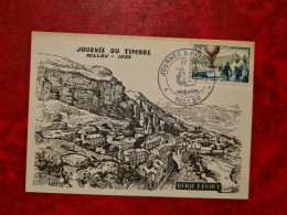 Carte 1955 MAXI  MILLAU JOURNEE DU TIMBRE - Zonder Classificatie