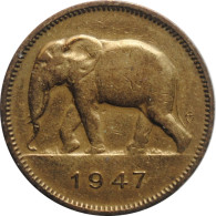 Belgian Congo 2 Francs 1947, AU, "Belgian Colony (1909 - 1949)" - Autres – Afrique