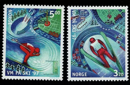 1997 WC Skiing Michel NO 1242 - 1243 Stamp Number NO 1153 -1154 Yvert Et Tellier NO 1199 - 1200 Xx MNH - Neufs