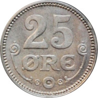 Denmark 25 Ore 1919 HCN, UNC, "King Christian X (1912 - 1947)" - Danemark