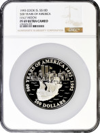 Cook Islands 100 Dollars 1993, NGC PF69 UC, "500th Anniversary - Discovery Of America" Top Pop - Isole Cook