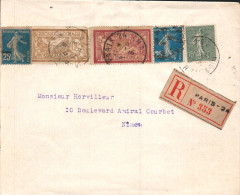 AFFRANCHISSEMENT COMPOSE SUR LETTRE RECOMMANDEE DE PARIS 24 - Tarifas Postales