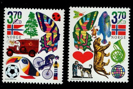 1997 Junior Stamp Club  Michel NO 1263 - 1264 Stamp Number NO 1173 - 1174 Yvert Et Tellier NO 1220 - 1221 Xx MNH - Unused Stamps