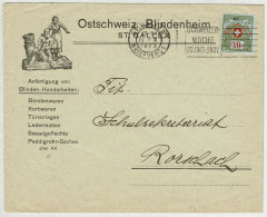 Schweiz / Helvetia 1923, Brief Portofrei Ostschweizer Blindenheim St. Gallen - Rorschach  - Portofreiheit