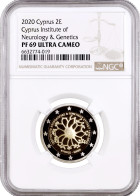 Cyprus 2 Euro 2020, NGC PF69 UC, "30th Anniversary - Cyprus Institute Of Neurology And Genetics" - Chypre