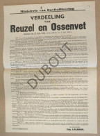 WOII - Affiche - 1945 Verdeling Reuzel En Ossenvet (P415) - Posters