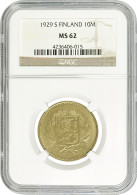 Finland 10 Markkaa 1929 S, NGC MS62, "Republic Of Finland (Suomi) (1918 - 1962)" - Autres – Afrique