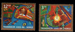 1997 Trondheim Michel NO 1257 - 1258 Stamp Number NO 1168 - 1169 Yvert Et Tellier NO 1216 - 1217 Xx MNH - Neufs