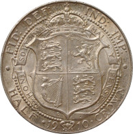 Great Britain 1/2 Crown 1910, UNC, "King Edward VII (1902 - 1910)" - Andere & Zonder Classificatie