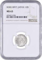 Japan 10 Sen 1897, NGC MS63, "Mutsuhito (Meiji) (1868 - 1912)" - Autres – Afrique