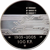 Norway 100 Kroner 2005, PROOF, "100th Anniversary - Independence" Silver Coin - Noorwegen