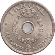 Norway 1 Krone 1946, BU, "King Haakon VII (1906 - 1957)" - Noruega