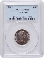 Rhodesia 1 Shilling (10 Cents) 1964, PCGS PR65, "Pound (1964 - 1969)" - Rhodesien